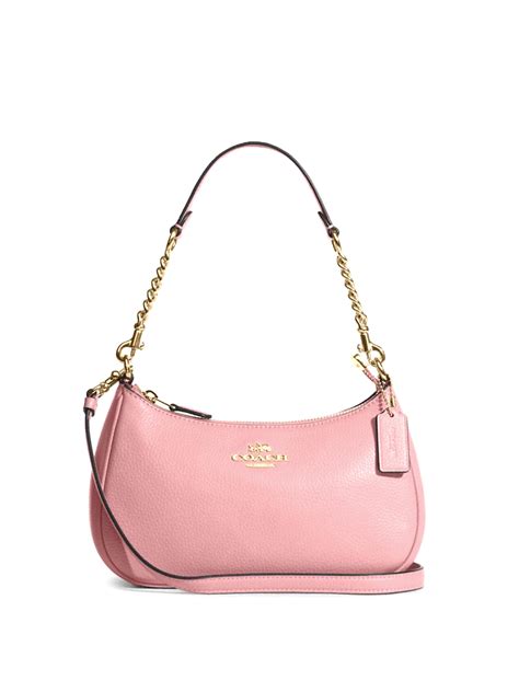 coach teri shoulder bag pink